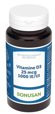 Bonusan Vitamine D3 25mcg / 1000 IE 300 Softgels