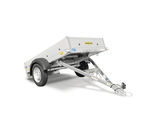 Humbaur enkelassige aanhangwagen Startrailer met neerklapbare dissel, 2050 x 1095 x 300 mm, ongeremd, maximaal toegestaan totaalgewicht 750 kg