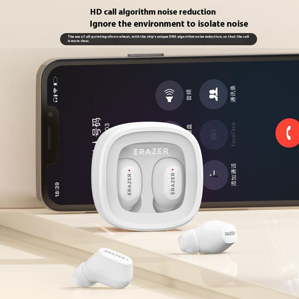 Erazer (by Lenovo) - XT62PRO Kabellose TWS Bluetooth 5.3 In-Ear Kopfhörer Headset mit Noise Cancelling   Lade Case (300mAh) - Weiss
