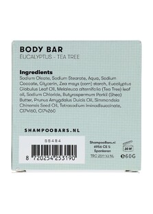 Shampoo Bars Body Bar Eucalyptus en Tea Tree 60GR