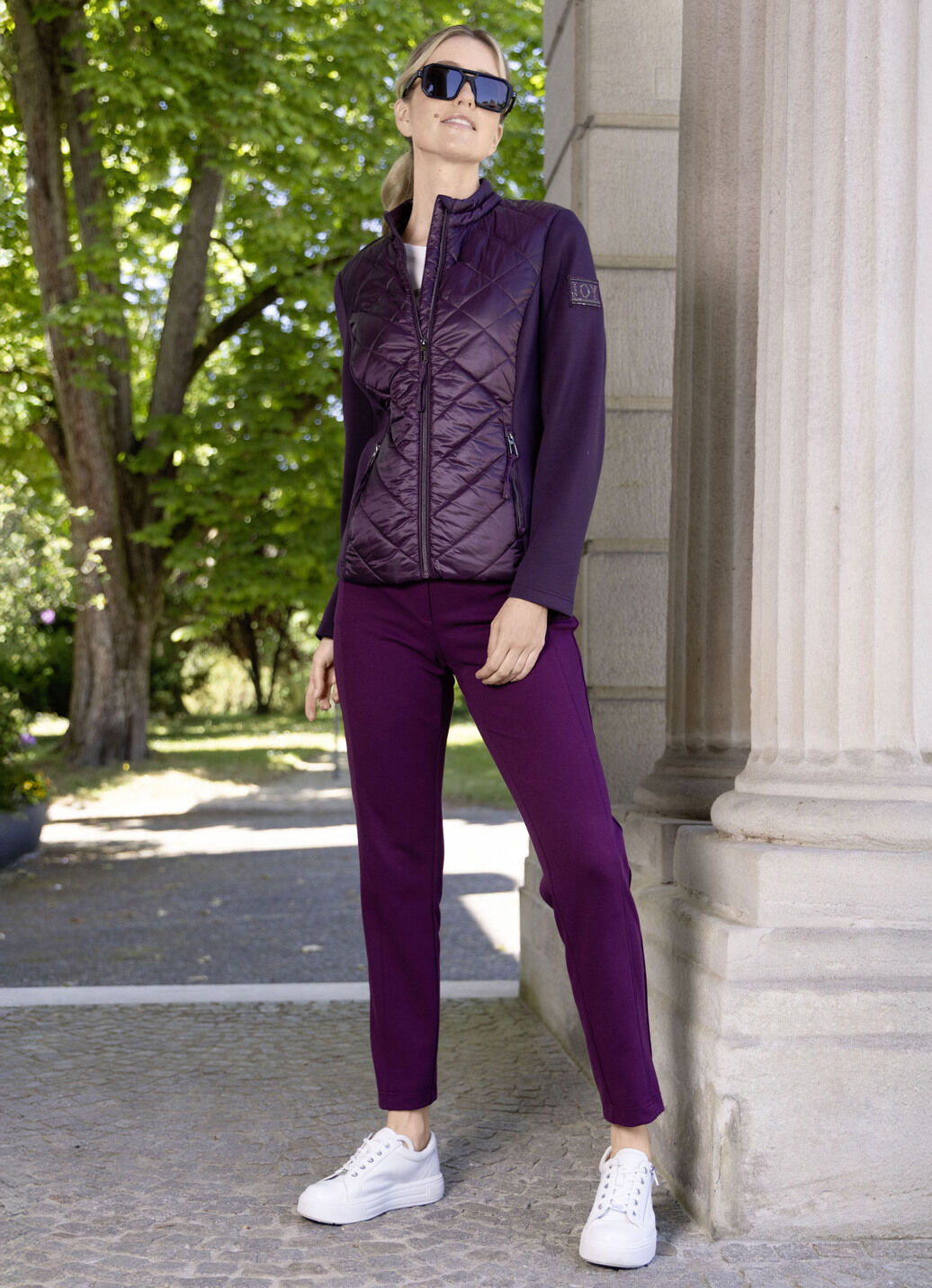 Jacke mit Steppeinsätzen