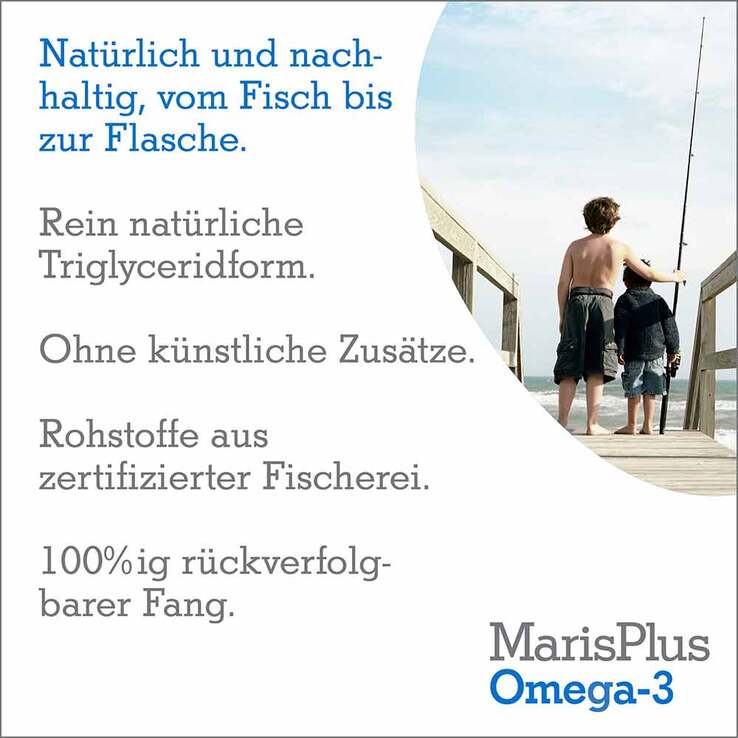 Maris Plus Omega-3 flüssig Zitrone, 150 ml