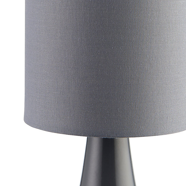 Lampe de table incandescent Tertrez GoodHome E14 gris
