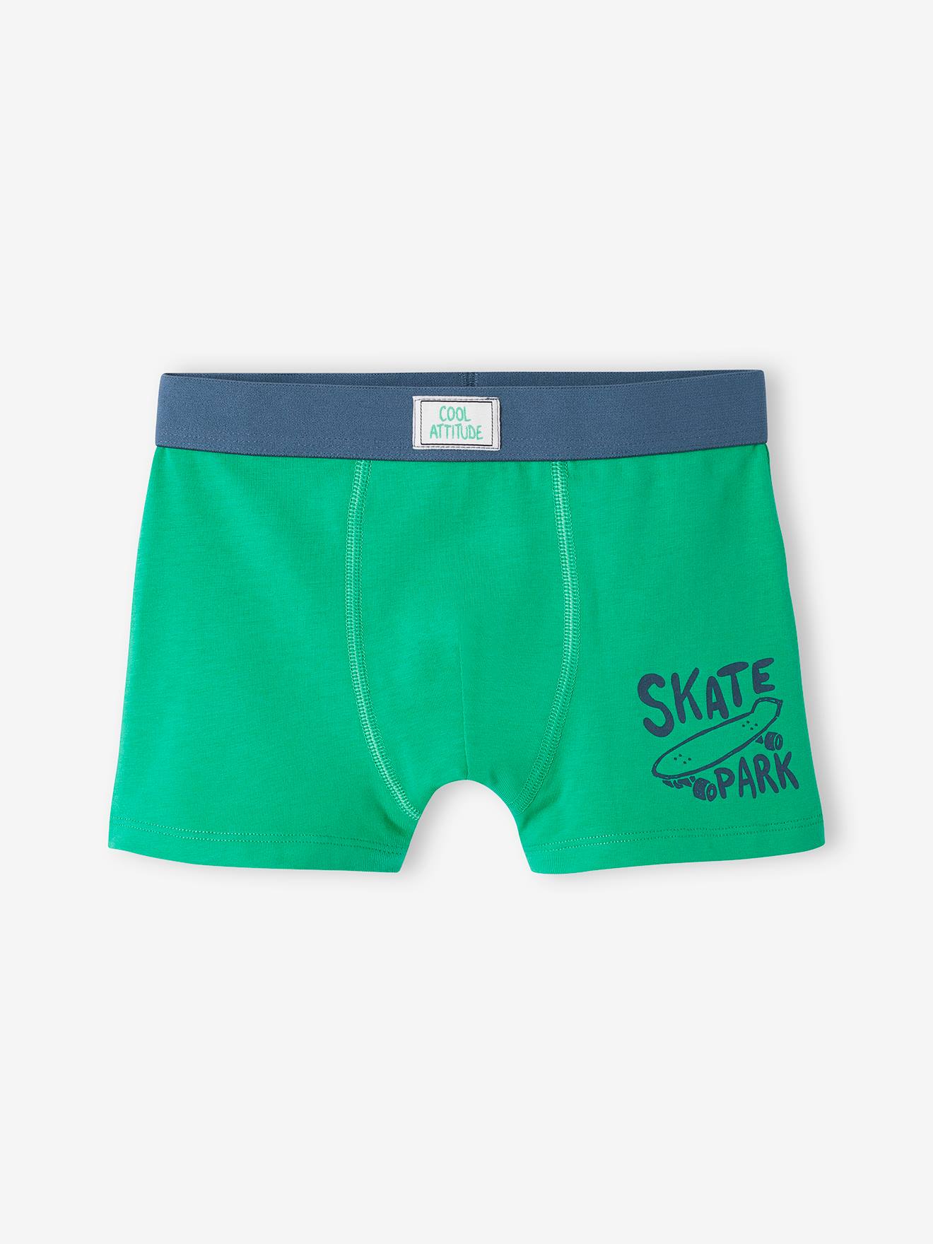 Pacote com 5 cuecas boxer elásticas 