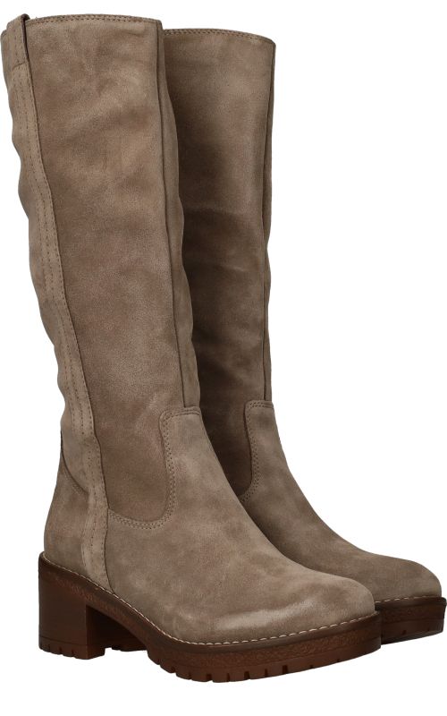 LOFF 1881 Lange laarzen Taupe Dames