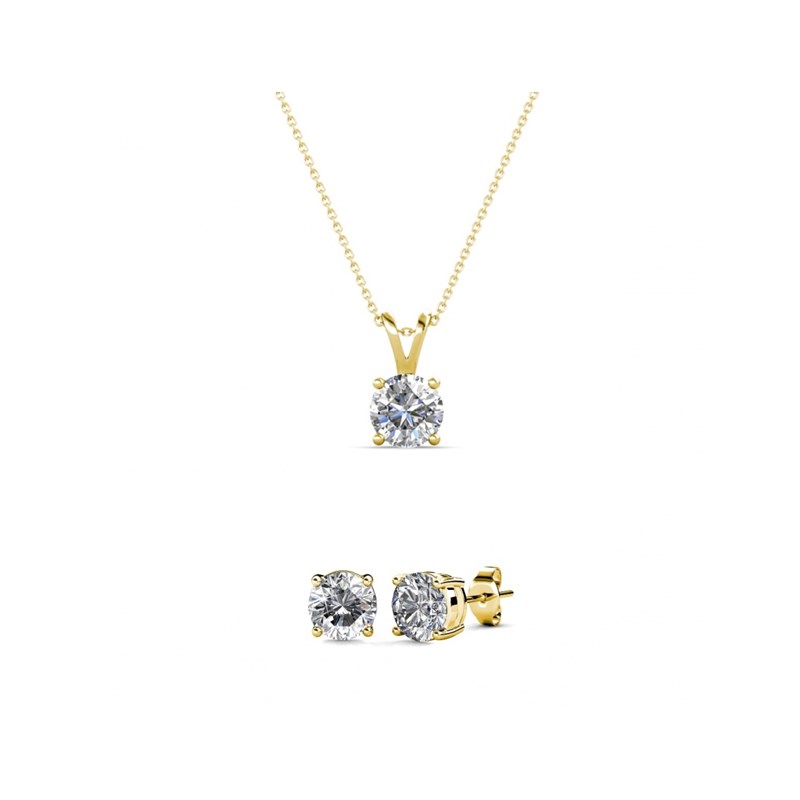 Parure et Coffret Mary - Doré et Cristal