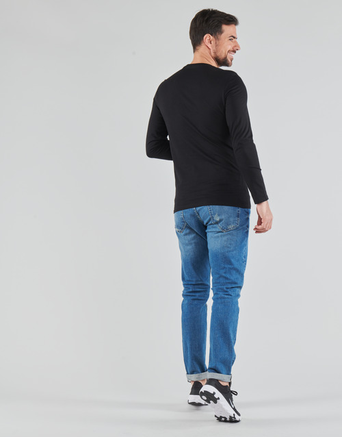 Guess - CN LS ORIGINAL LOGO TEE - Noir