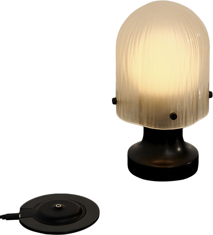 Gubi Seine Portable Lamp Base: Antique Brass, Shade: White