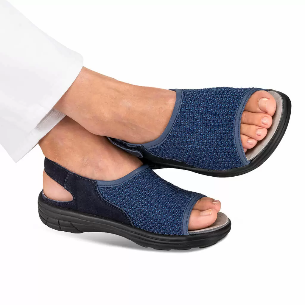 DAMEN - Stretch-Sandale NIKA blau