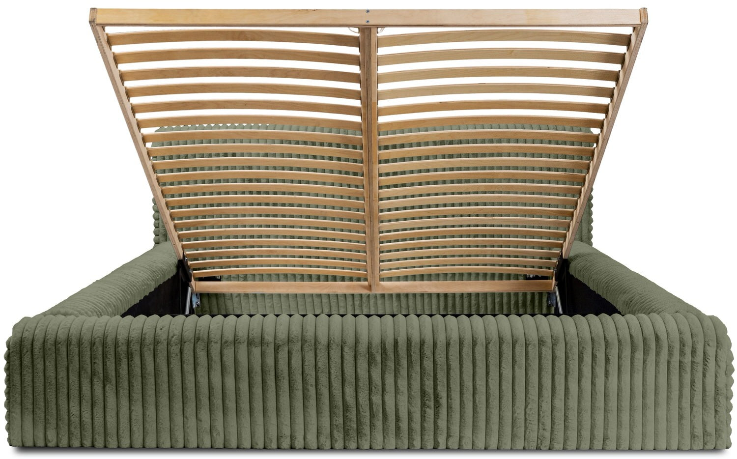 Trae Mobler Hana 180 x 200 cm Gestoffeerd Bed Olijfgroen