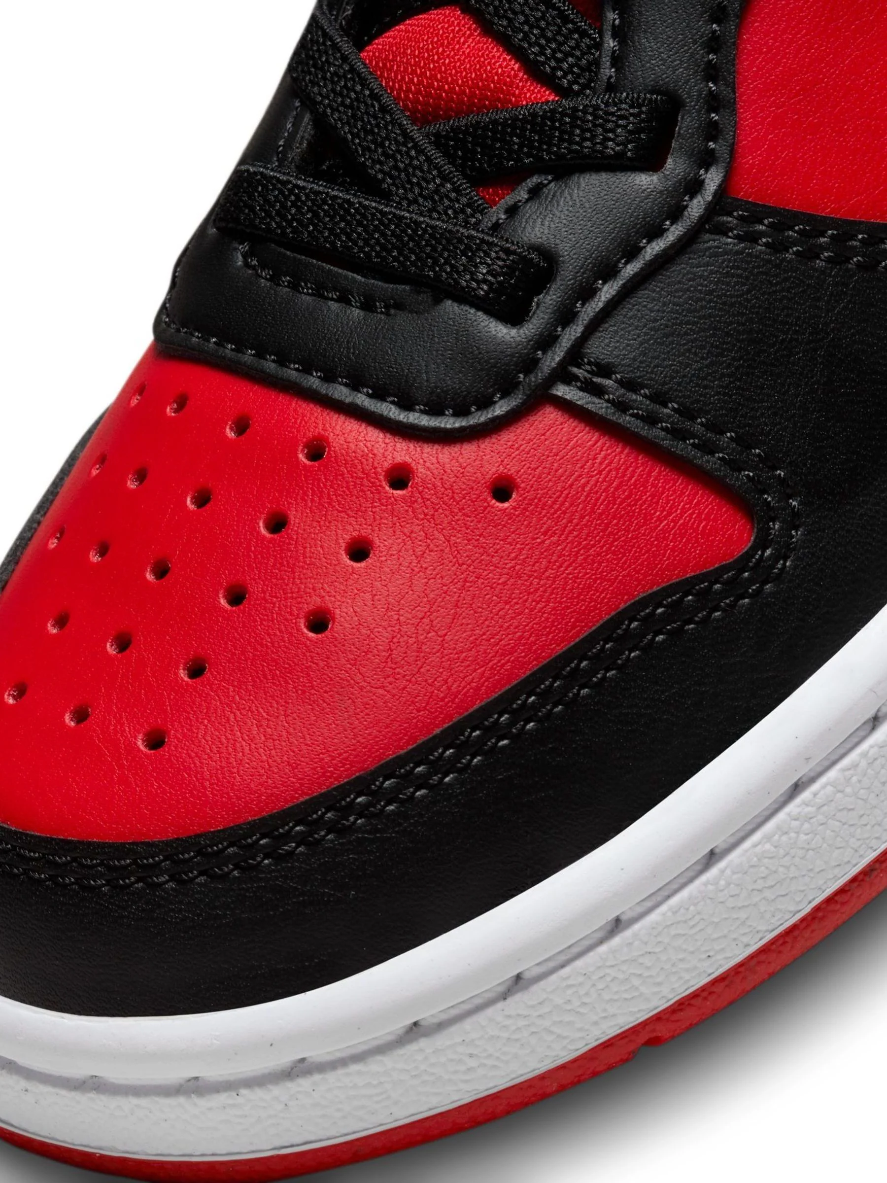 Rood/zwart - Nike - Lage Junior Court Borough Recraft sneakers