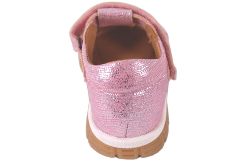 BISGAARD ANGUS METALLIC ROSA SANDAL I LÆDER
