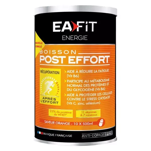 Bebida energética pós-exercício Eafit, sabor laranja, 457g