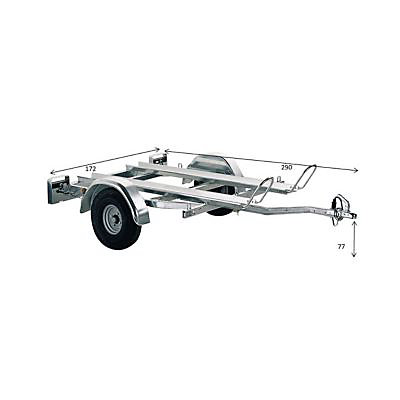 Remorque Trigano Duo PM 13 290 x 172 x 77 cm 386kg