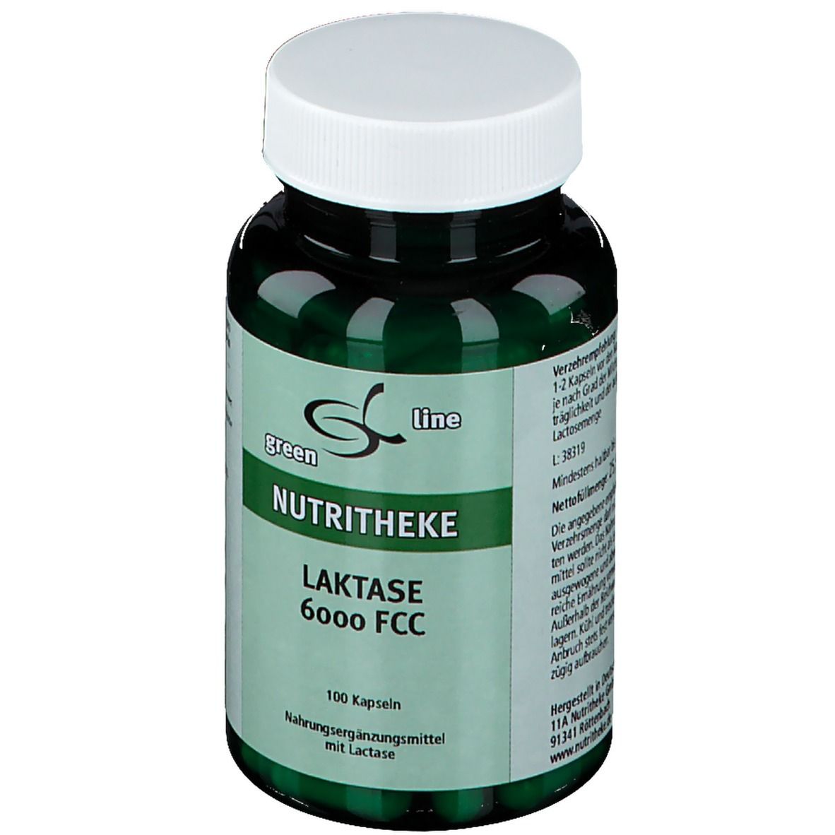 green line NUTRITHEKE Laktase 6.000 FCC