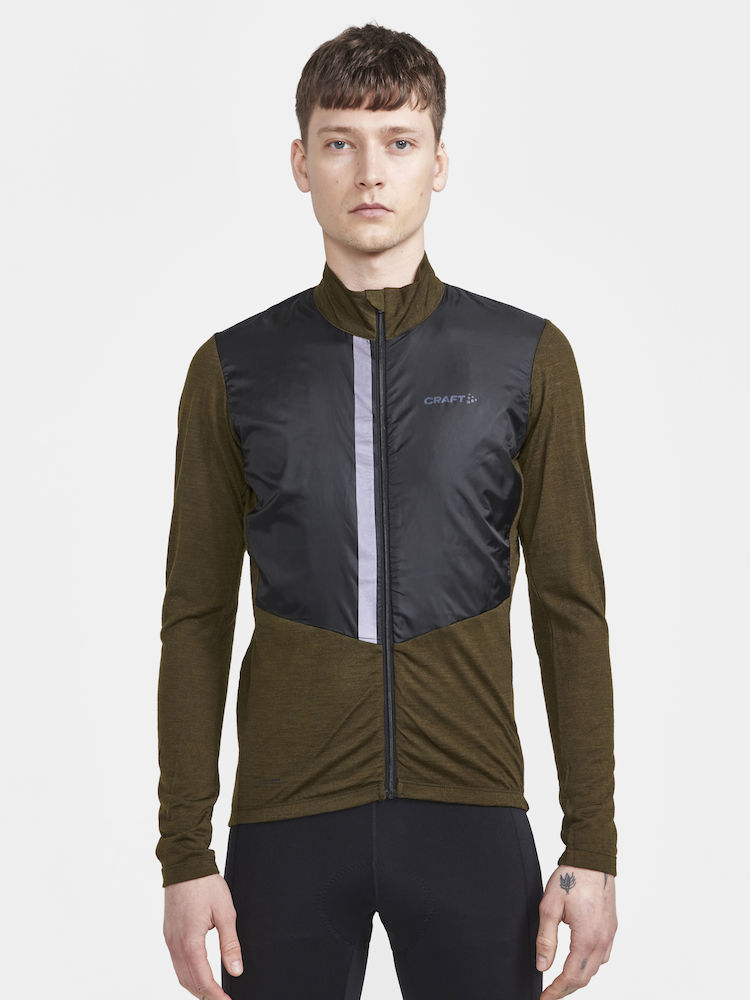 CraftAdv Bike SubZ Wool LS Jersey M Grøn