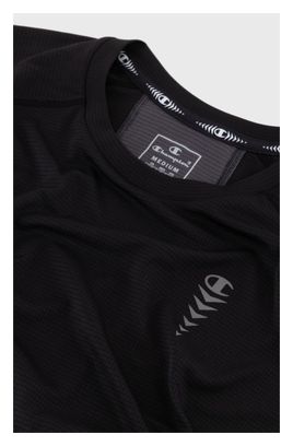 Maillot Manches Courtes Champion Quick-Dry Reflective Noir