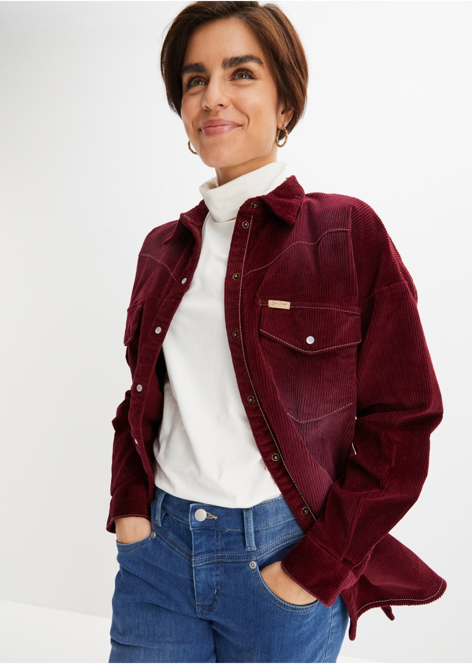 Chemise en velours côtelé