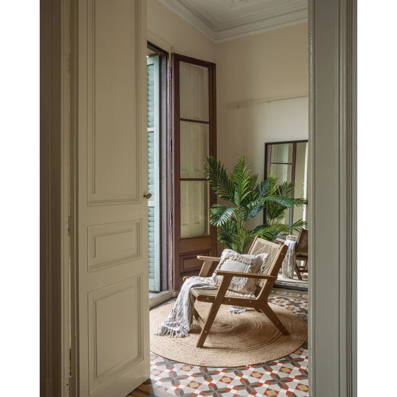 Fauteuil Geralda - corde - structure bois d’acacia