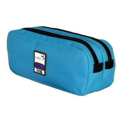 Trousse rectangulaire Teknik Double - 2 compartiments - 4 coloris disponibles - Viquel