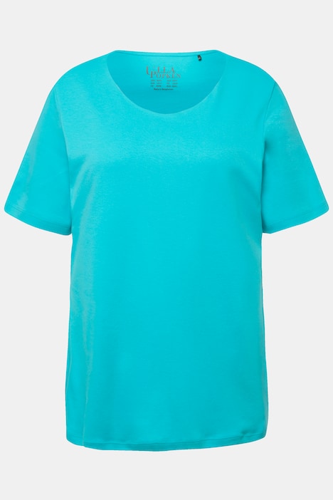 Shirt, doppellagige Vorderseite, Slim, Rundhals, Halbarm
