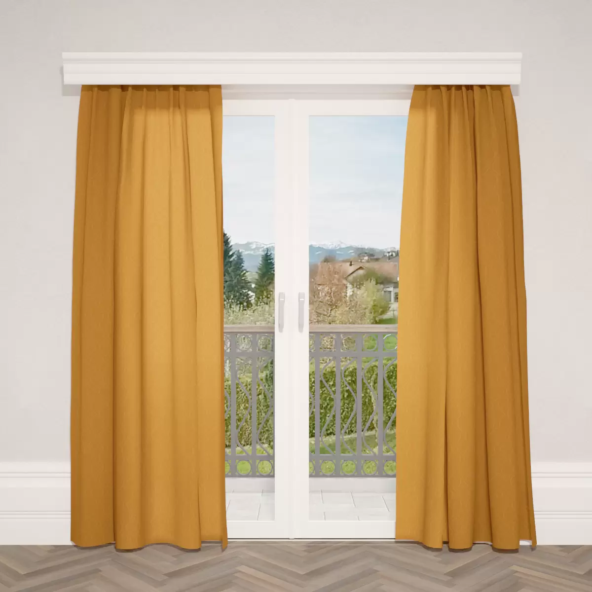Nachtvorhang Jacquard Rombo Gold