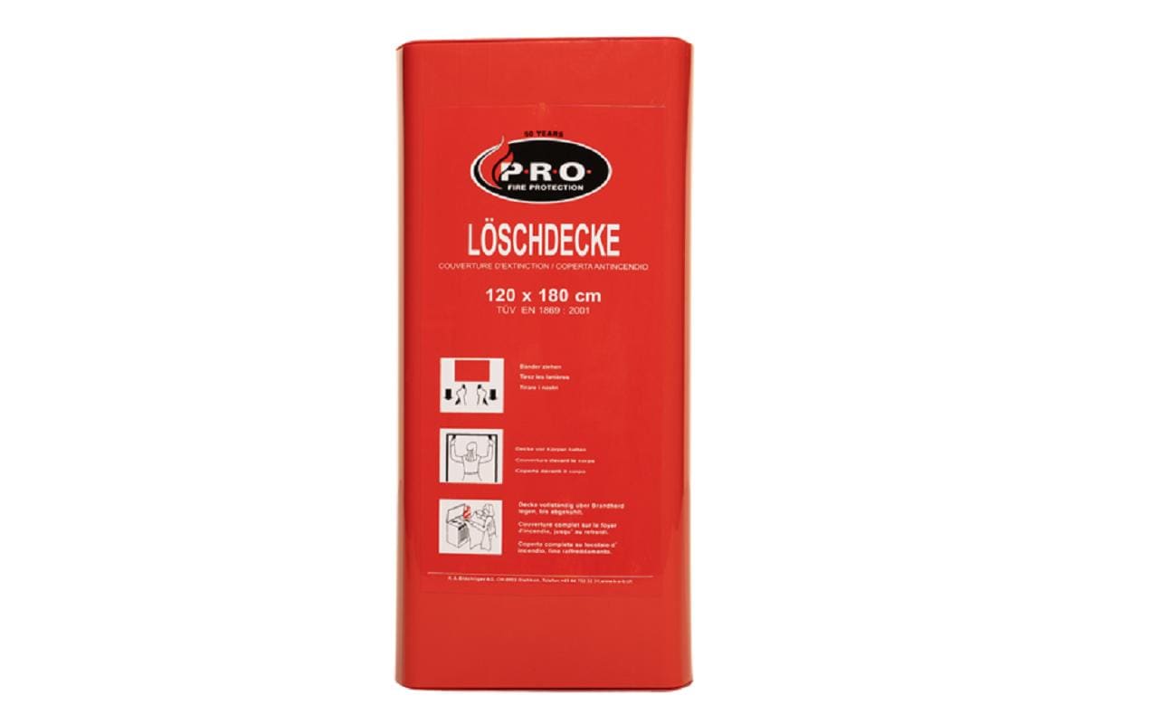 Löschdecke 120 x 180 cm bis 1250 °CK.A.B PRO Löschdecke 1.2x1.8 m