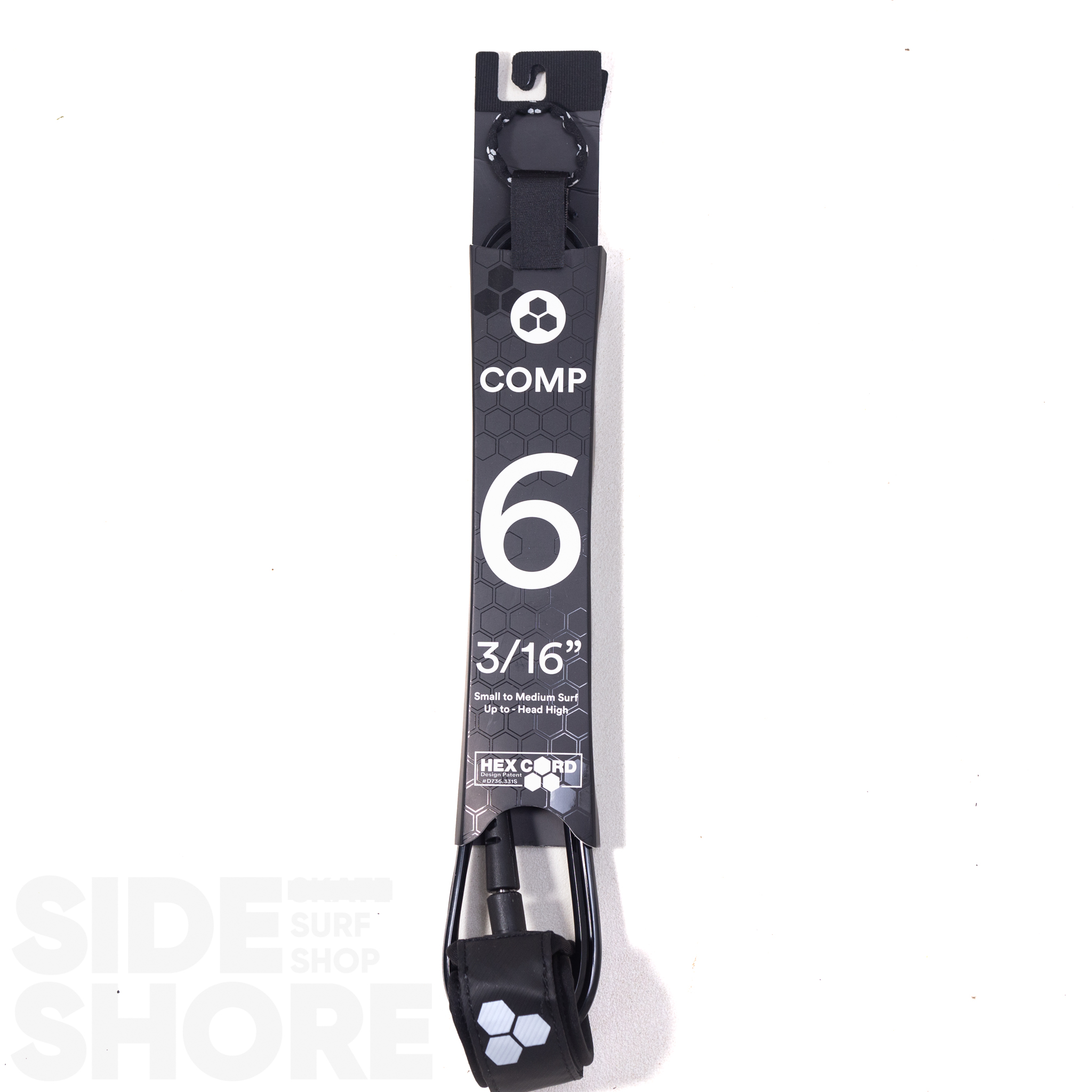 Channel Islands Hex Comp Leash 6'0 - 3/16