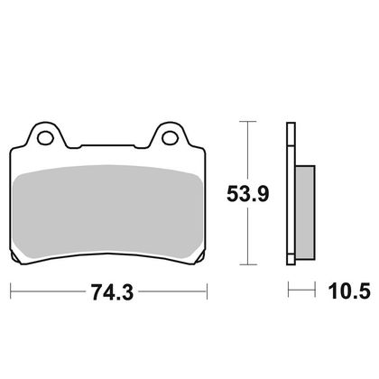 Plaquettes de freins SBS 590HS Sinter Métal Fritté avant