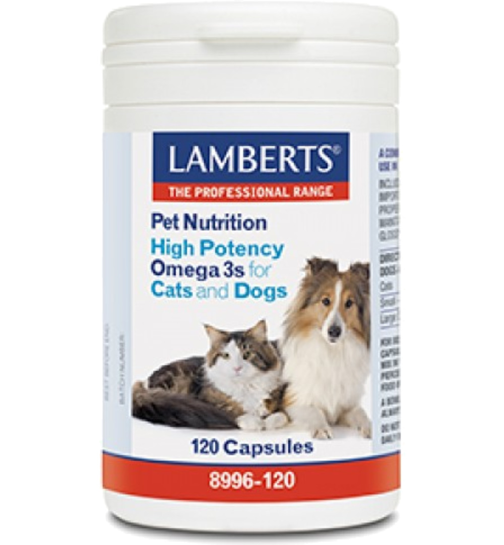 Lamberts Omega 3 Voor Dieren Hond En Kat (120 capsules)