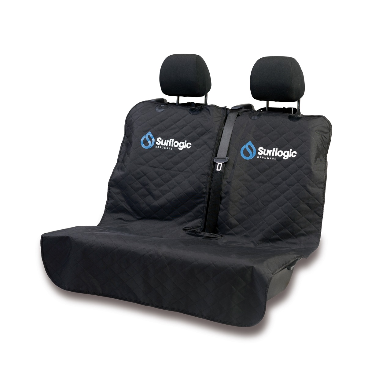 Surflogic Car seat double universel - Protection pour siège auto double Black