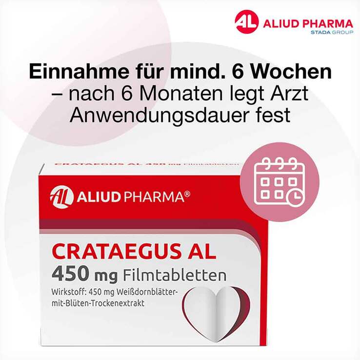 CRATAEGUS AL 450 mg Filmtabletten, 50 St
