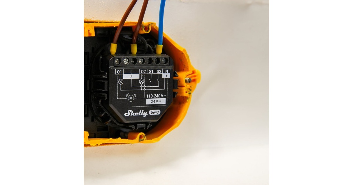 Shelly2PM Gen3 relais  (Zwart, Wifi, Bluetooth)