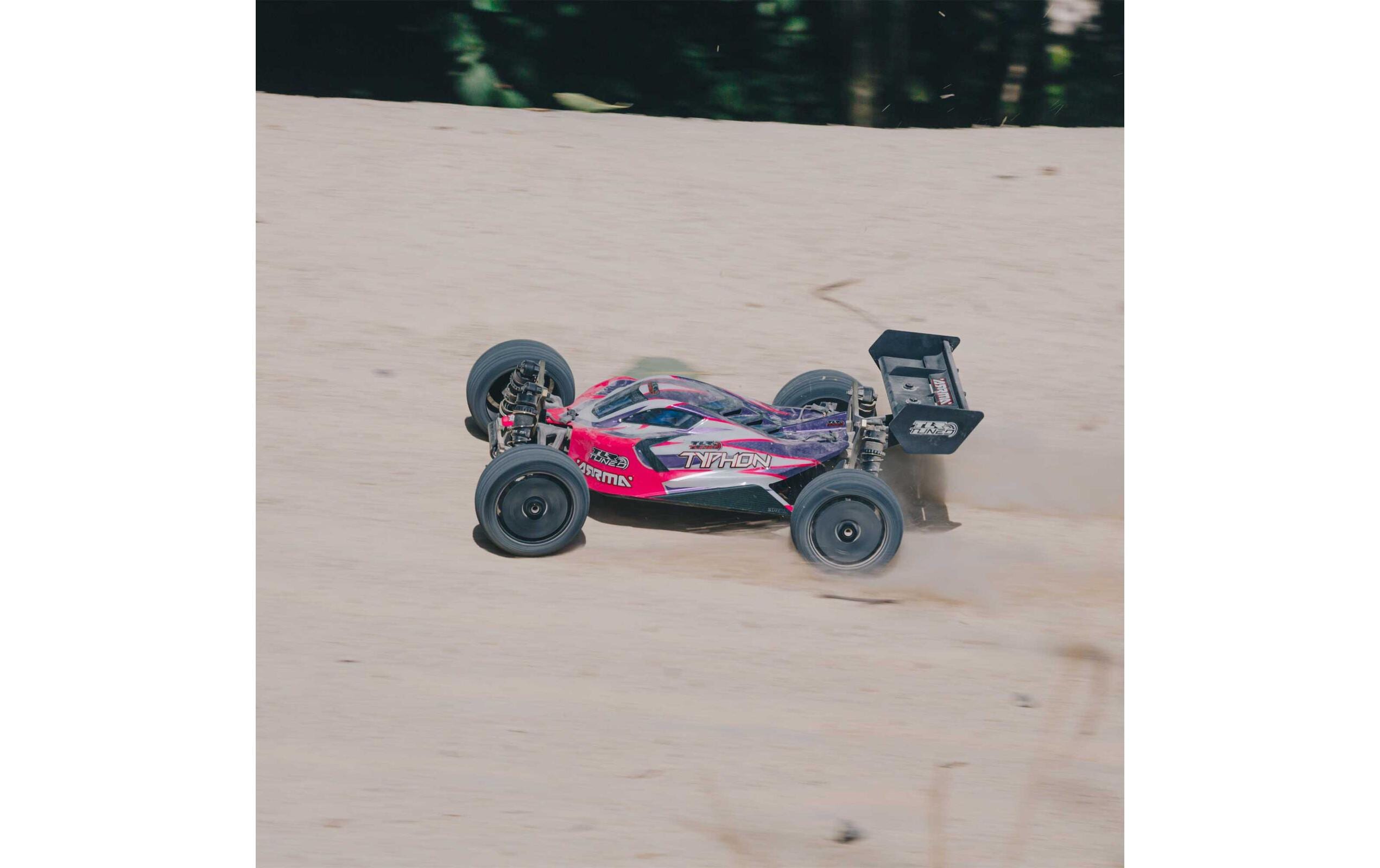 Buggy Typhoon TLR Tuned 4WD Roller, 1:8<br>4x4 Offroad Buggy in Roller Ausführung ohne Elektronik