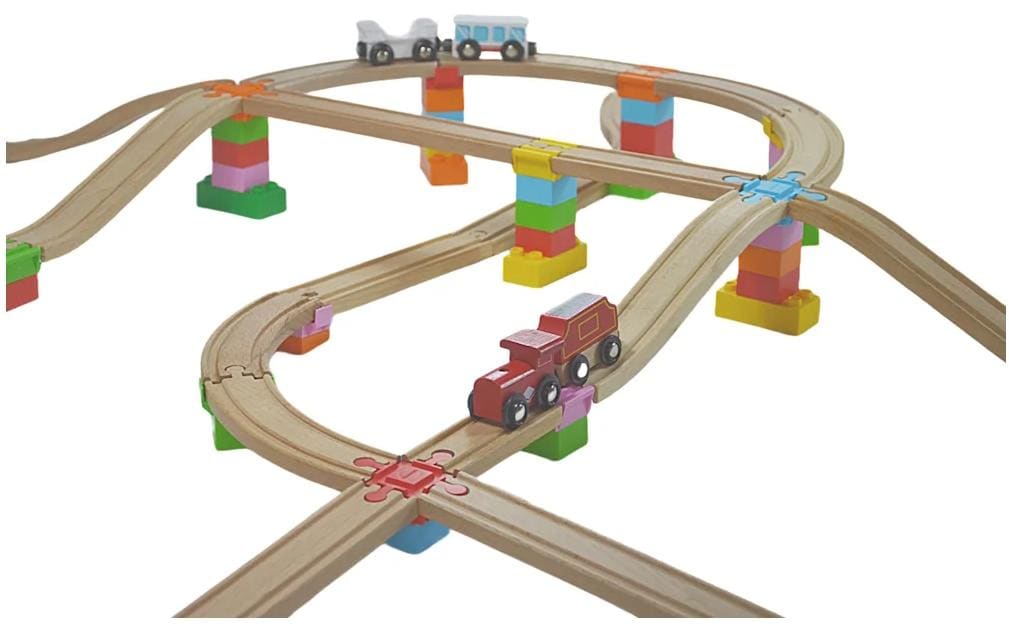 TrackConnectors – Cross and Across Set8 Bio-Schienen- und Steine-Verbinder inkl. 4 Kreuzungen
