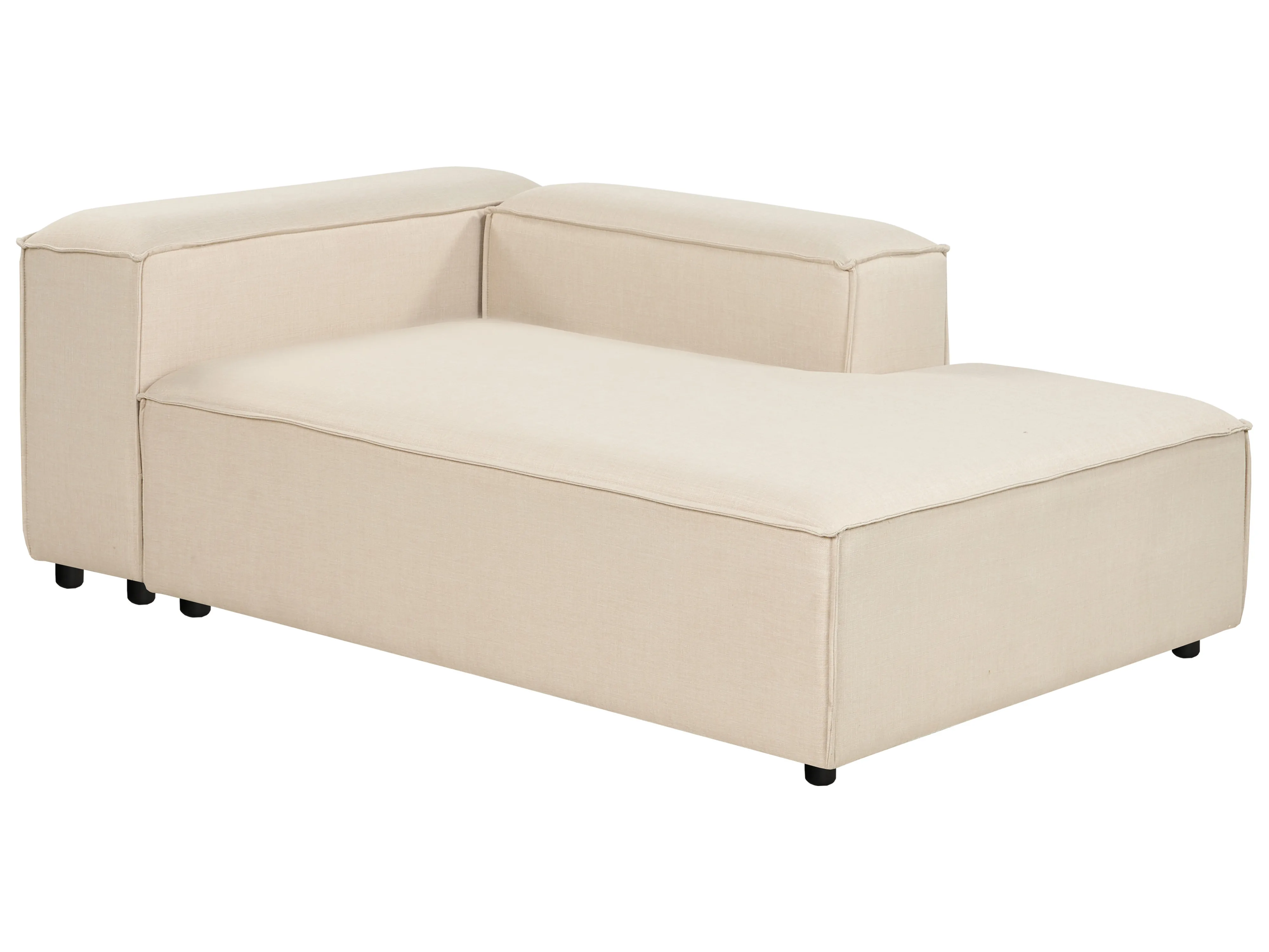 Modulaire hoekbank 4-zits ARDAL Stof Beige linkszijdig