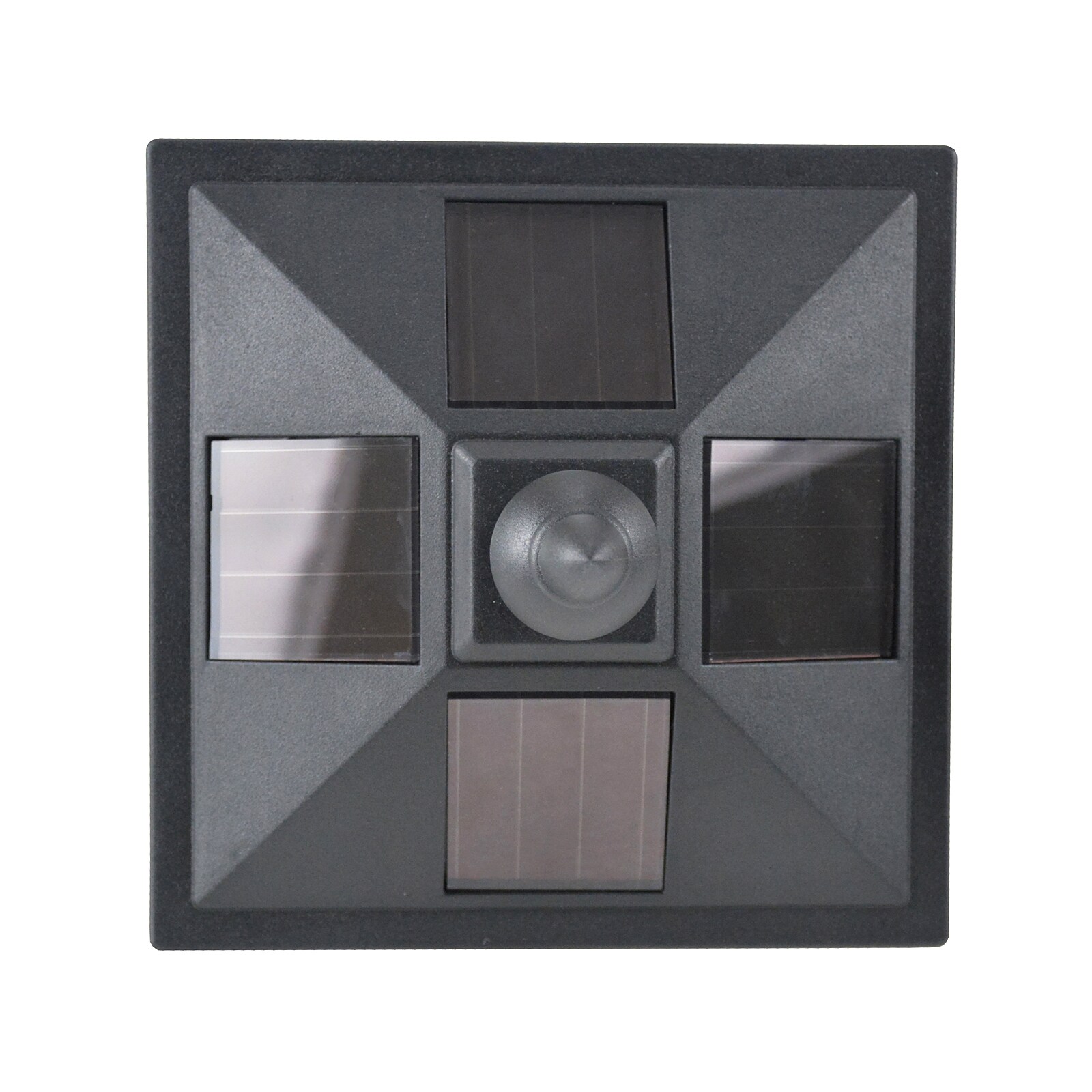 Outsunny Solar Laterne schwarz 15 x 15 x 120 cm (LxBxH)