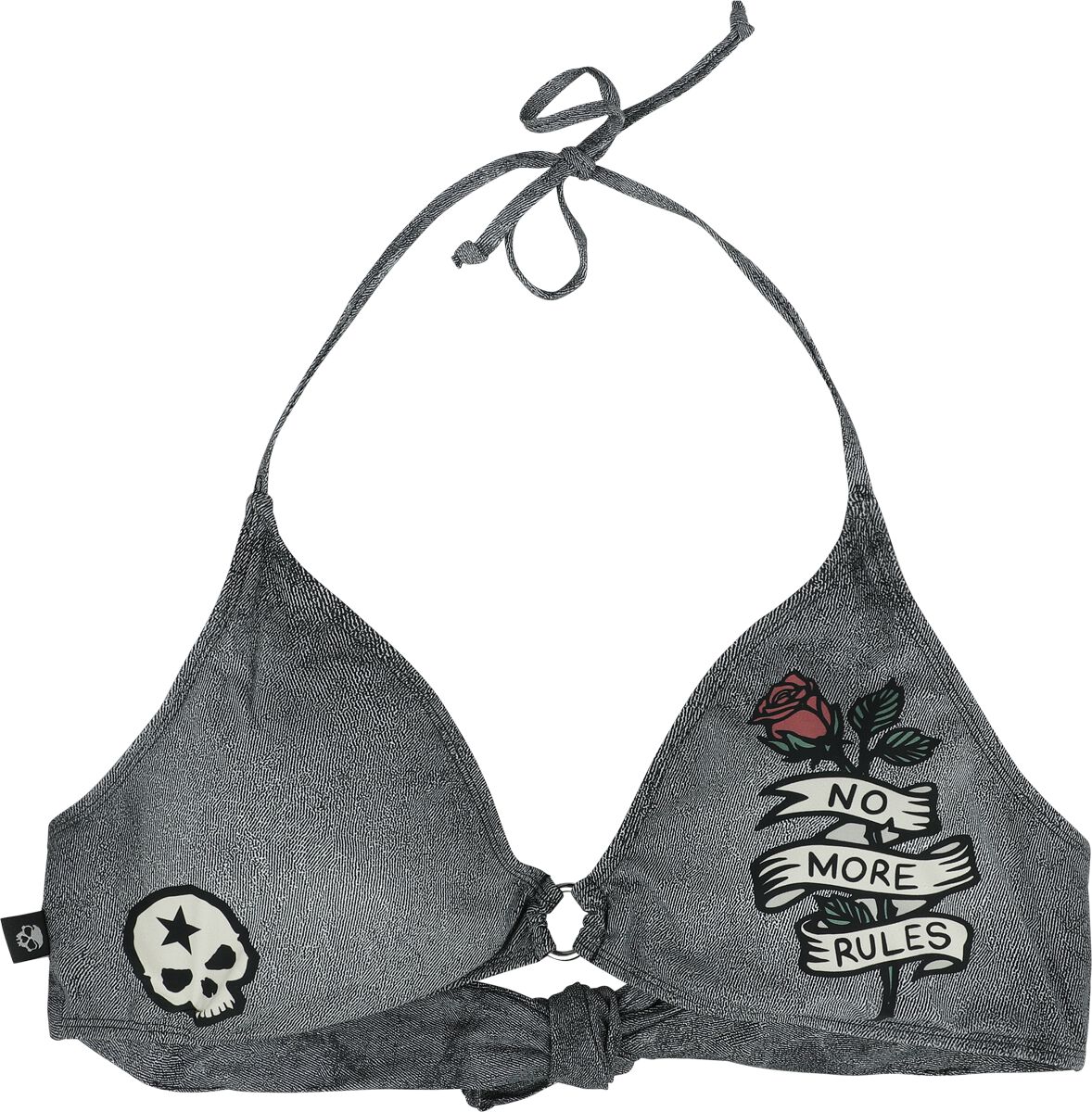 Haut de Bikini Imprimé Old School | Rock Rebel by EMP Haut de bikini