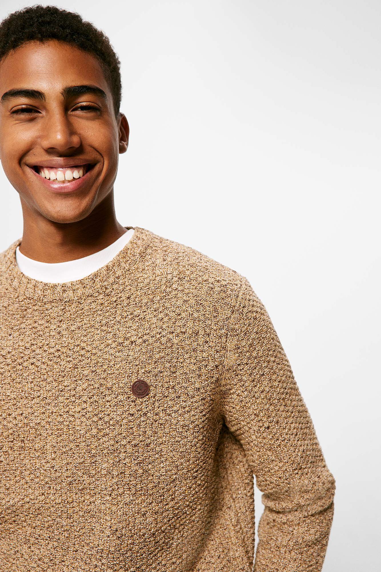 camisa texturizada sofisticada