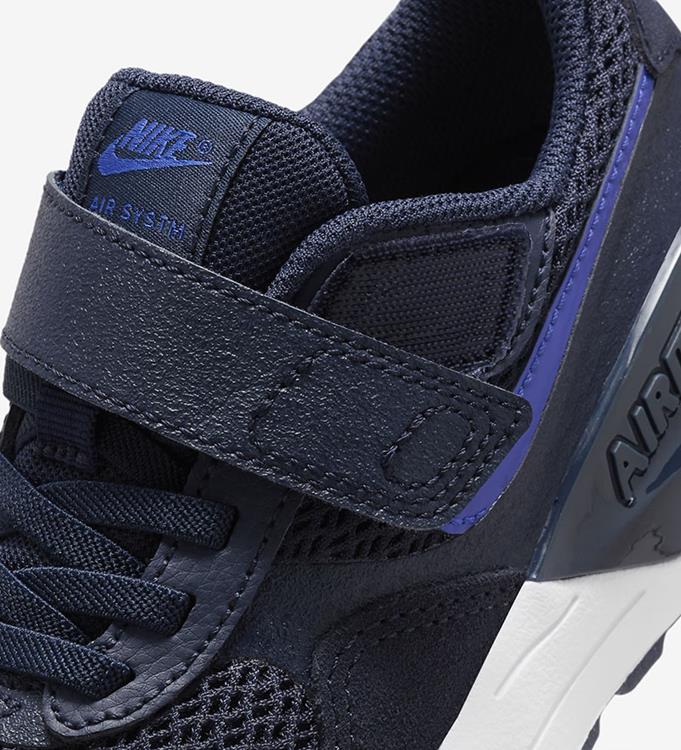NIKE AIR MAX SYSTM LITTLE KIDS OBSIDIAN-HYPER-ROYAL-WHITE-WHI