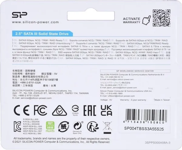 SILICON POWER A55 - SSD - 4 TB - intern - 2.5