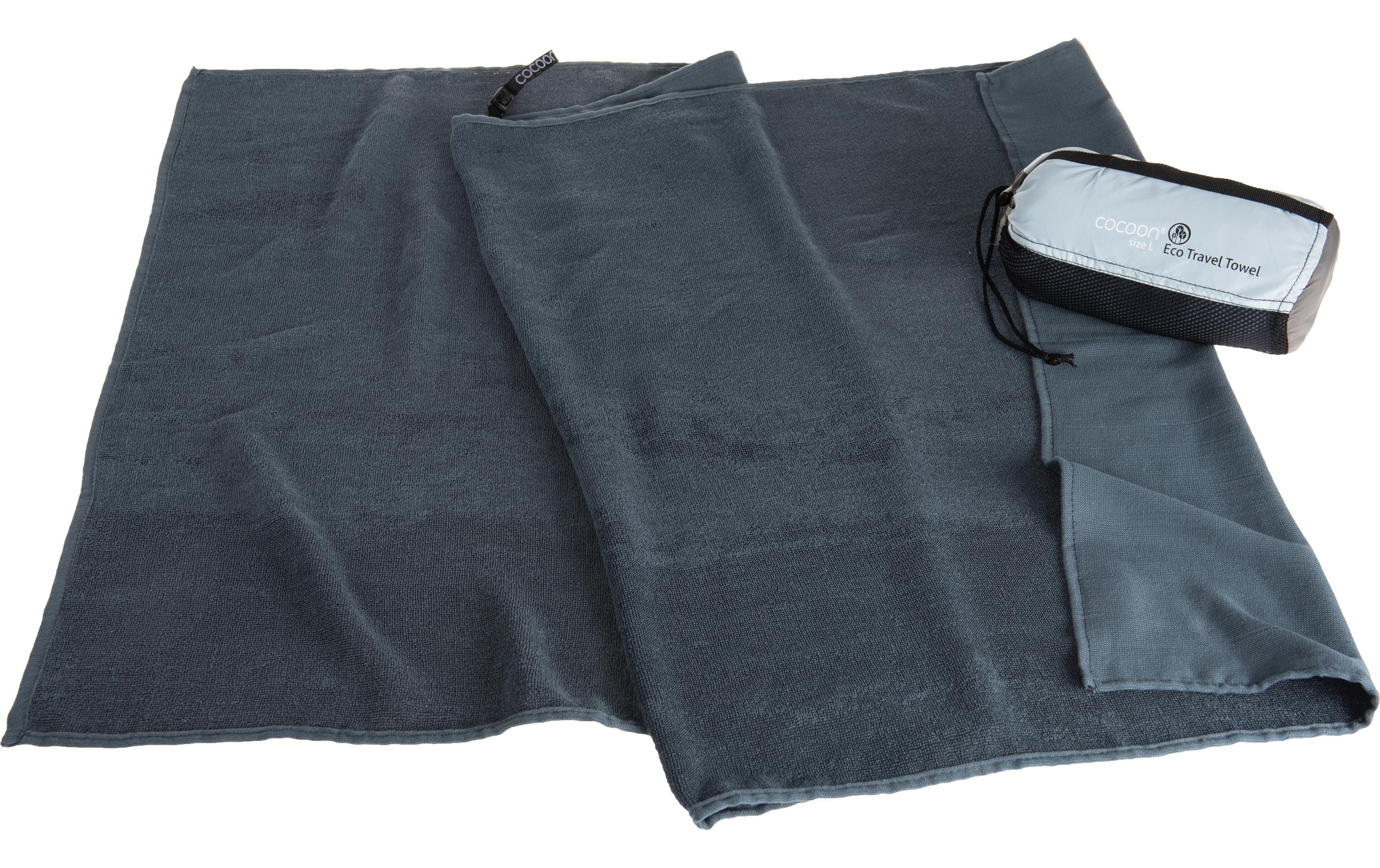 Handtuch Eco Travel Towel, Grau, 150 cm x 80 cmSuperweiches Reisehandtuch