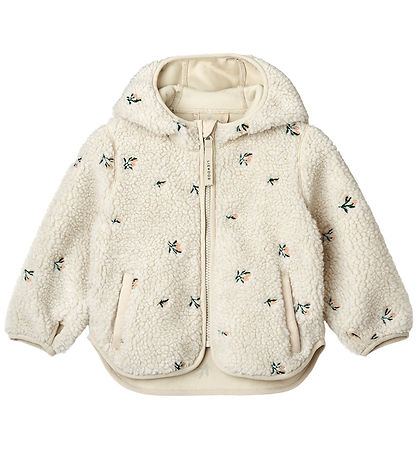 Liewood Fleecejacke - Mara - Peach/Sandy Stickerei m. Ohren