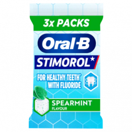 Stimorol Oral-B spearmunt kauwgom suikervrij 3-pack
