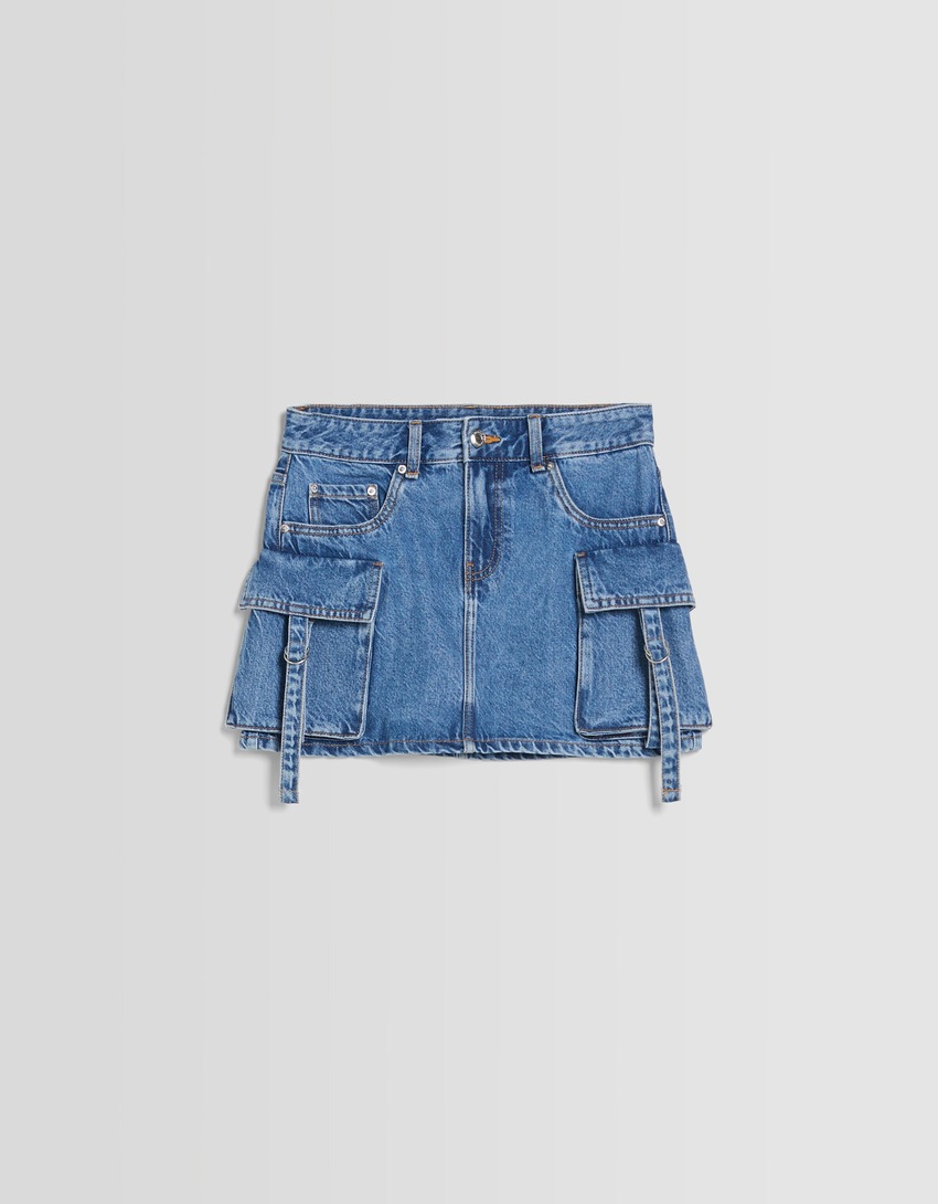 Minissaia cargo jeans