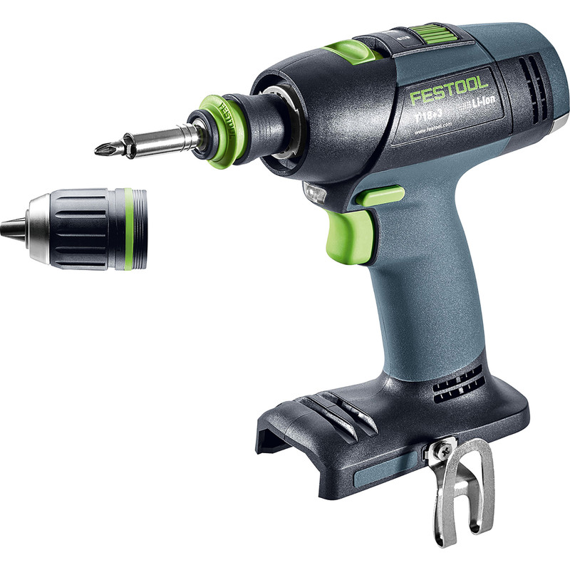 Festool T18+3 Basic accu schroefboormachine (body) 18V Li-ion