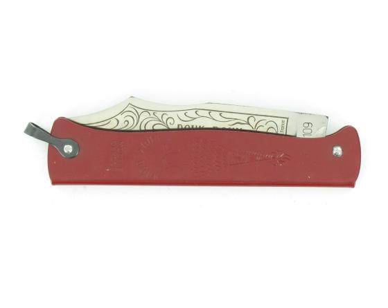 Douk Douk 200 Inox - Manche Acier Couleur ROUGE Couteau de poche Le Thiers par Cognet Douk Douk