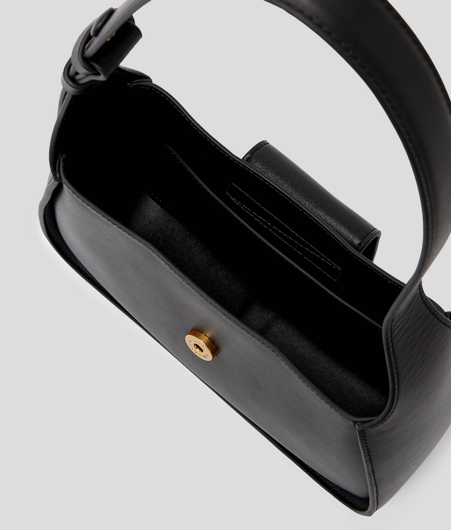 PETIT SAC PORTÉ ÉPAULE K/SIGNATURE - Noir/Or