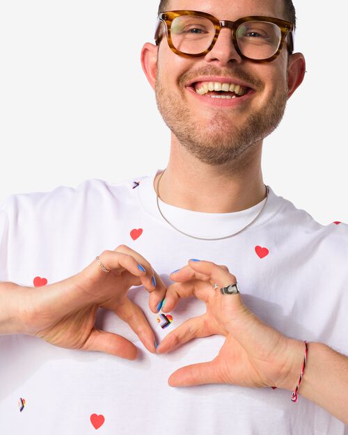 t-shide pride pour adultes blanc