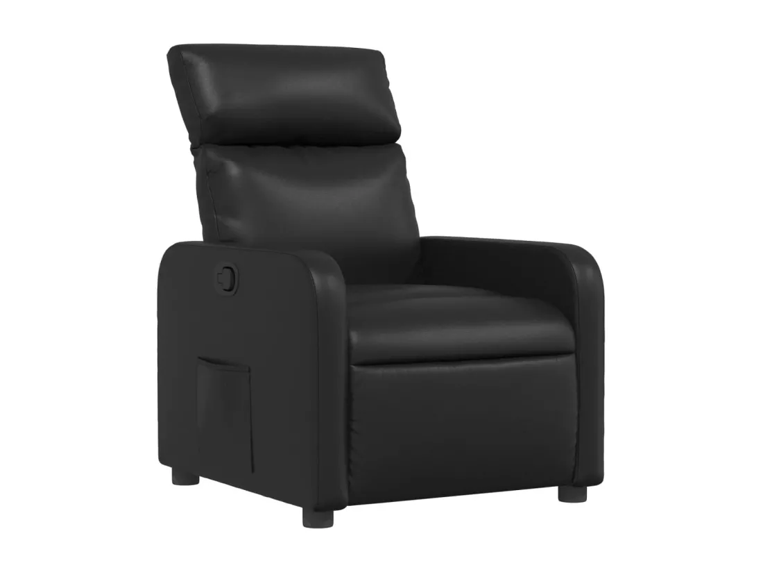 Fauteuil inclinable Noir Similicuir